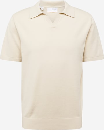 SELECTED HOMME Trui 'Teller' in Beige: voorkant