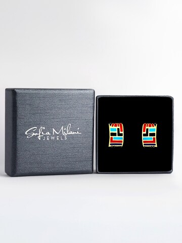 Sofia Milani Ohrringe 'Coloured Mosaic'‌‌‌‌‌‌ in Gold