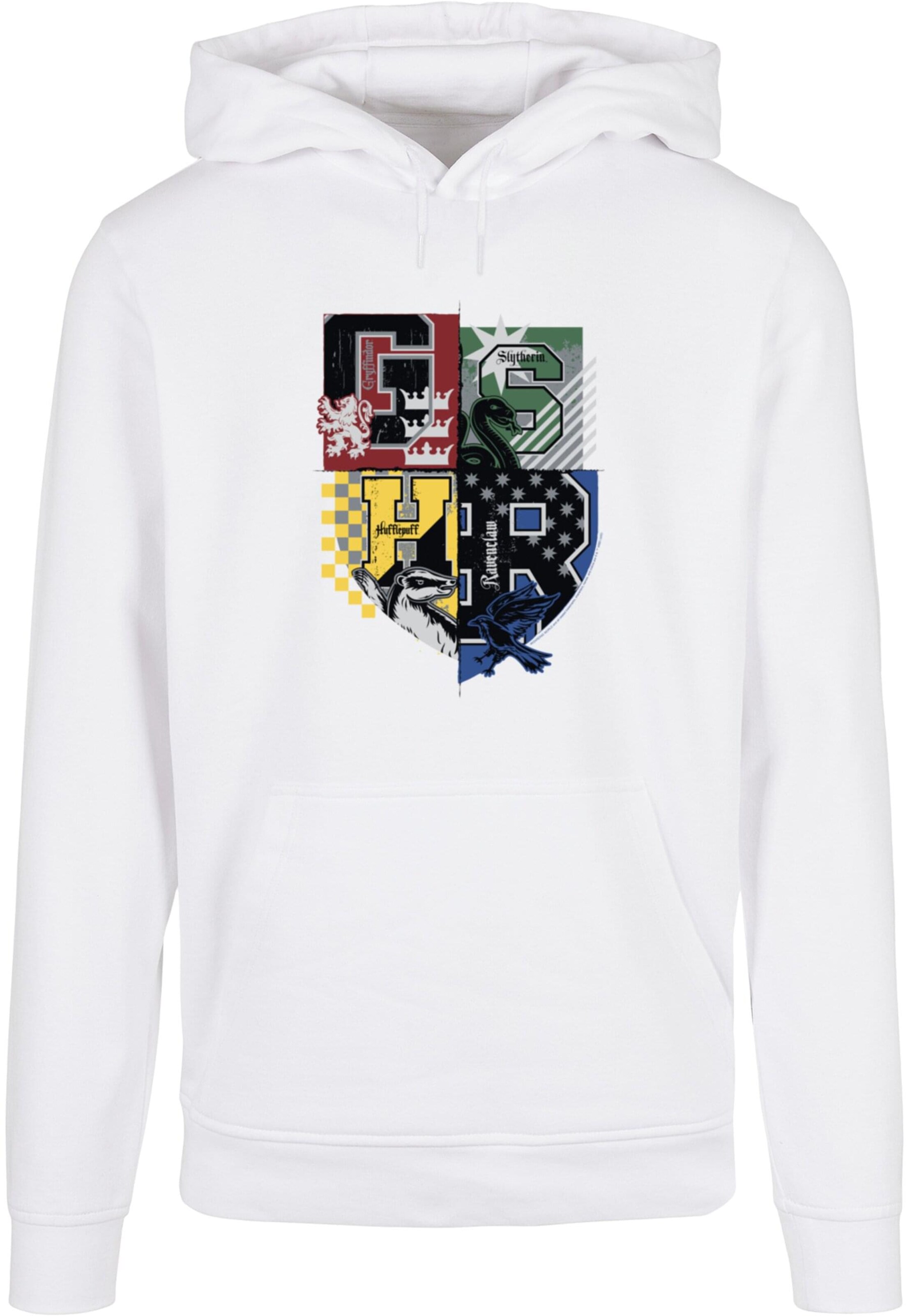 ABSOLUTE CULT Sweatshirt 'Harry Potter - Varsity Hogwarts' in Weiß: Vorderseite