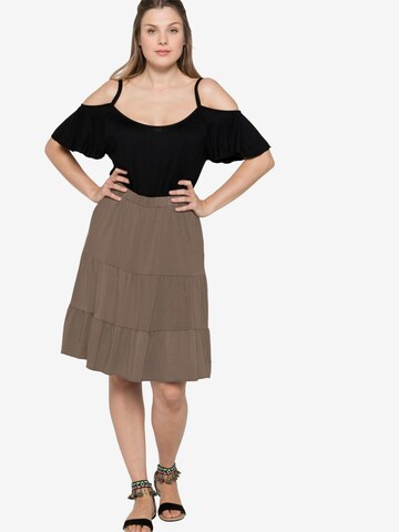 SHEEGO Skirt in Brown