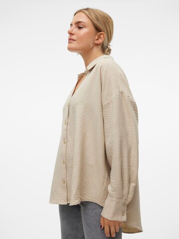VERO MODA Blouse 'VMMELANEY QUEENY' in Grey