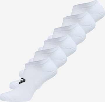 Chaussettes de sport ASICS en blanc : devant