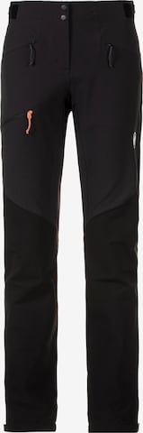 MAMMUT Regular Outdoorhose 'Courmayeur' in Schwarz: Vorderseite
