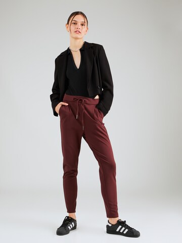 VERO MODA Tapered Hose 'Eva' in Braun