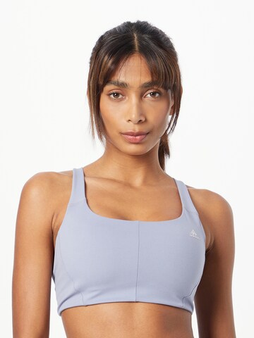 ADIDAS SPORTSWEAR - Soutien Bustier Soutien de desporto 'Coreflow Medium-Support' em roxo: frente