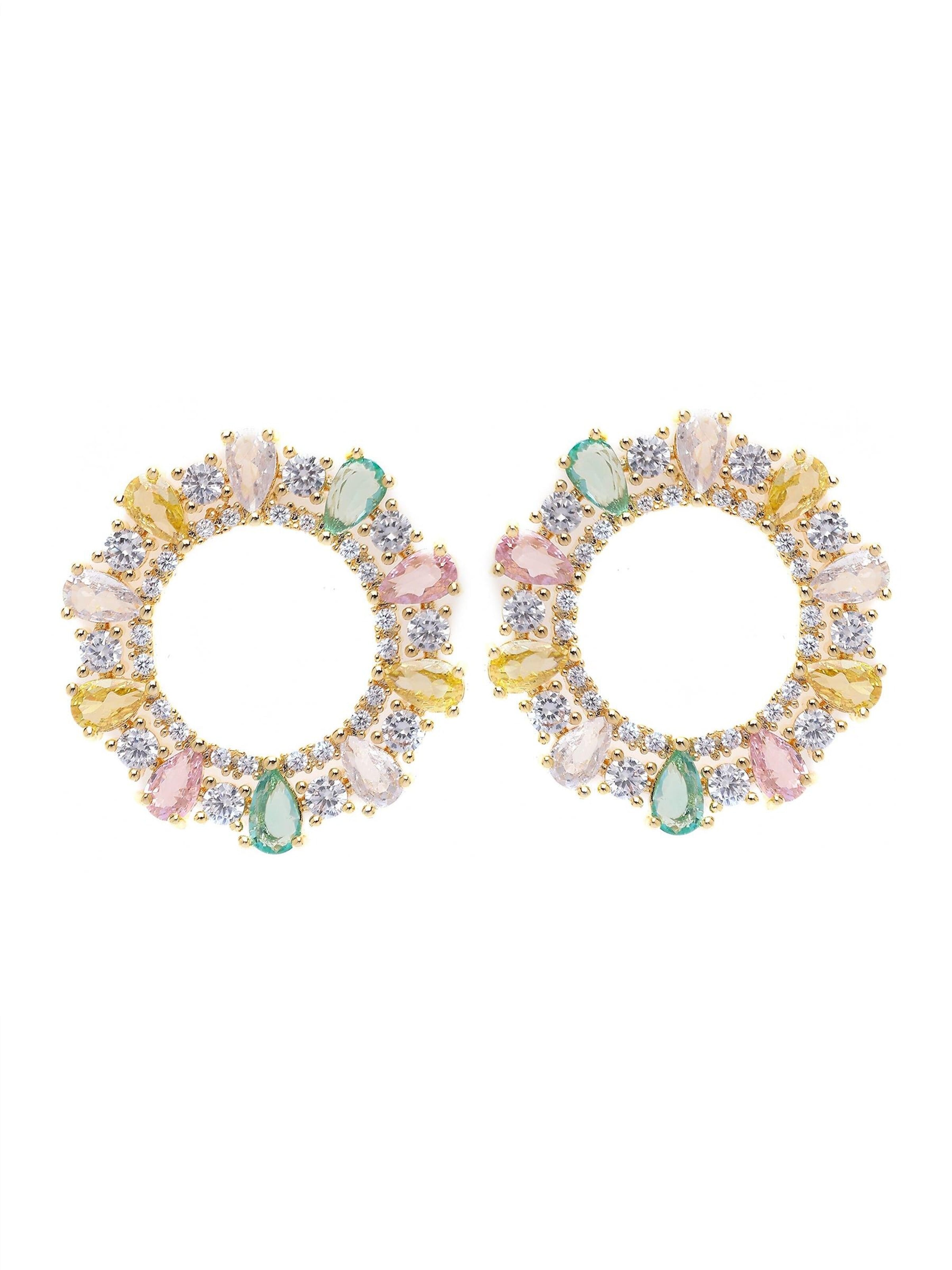 AVANT-GARDE PARIS Boucles d'oreilles 'Liviaina' en One Size en mélange de couleurs, Vue avec produit