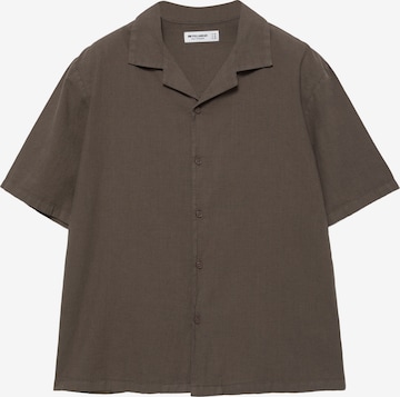 Pull&Bear Košeľa - Hnedá: predná strana
