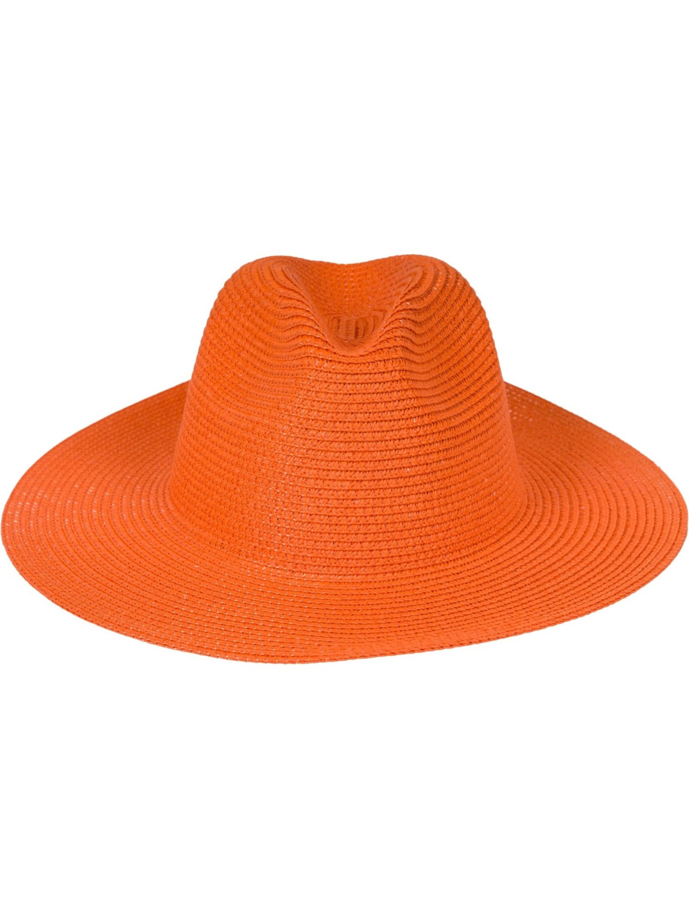 styleBREAKER Hut 'Panama Strohhut - Knautschhut'‌‌‌‌ in Orange