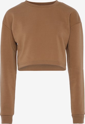 Yuka Sweatshirt in Bruin: voorkant