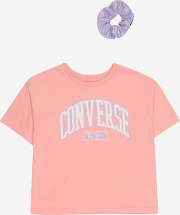 CONVERSE Tričko – pink: přední strana