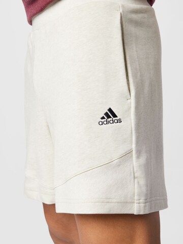 ADIDAS SPORTSWEAR Regular Workout Pants 'Botanically Dyed' in Grey