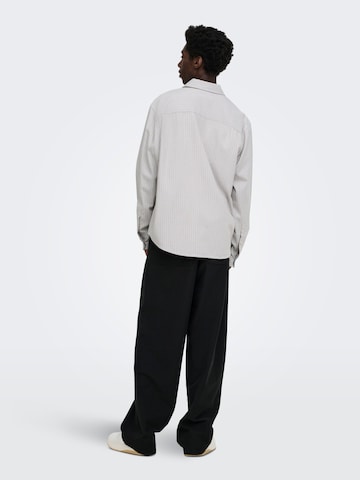 Only & Sons Regular fit Overhemd 'ONSFrome' in Zilver