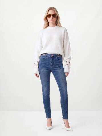 Hoermanseder Skinny Jeansy w kolorze niebieski