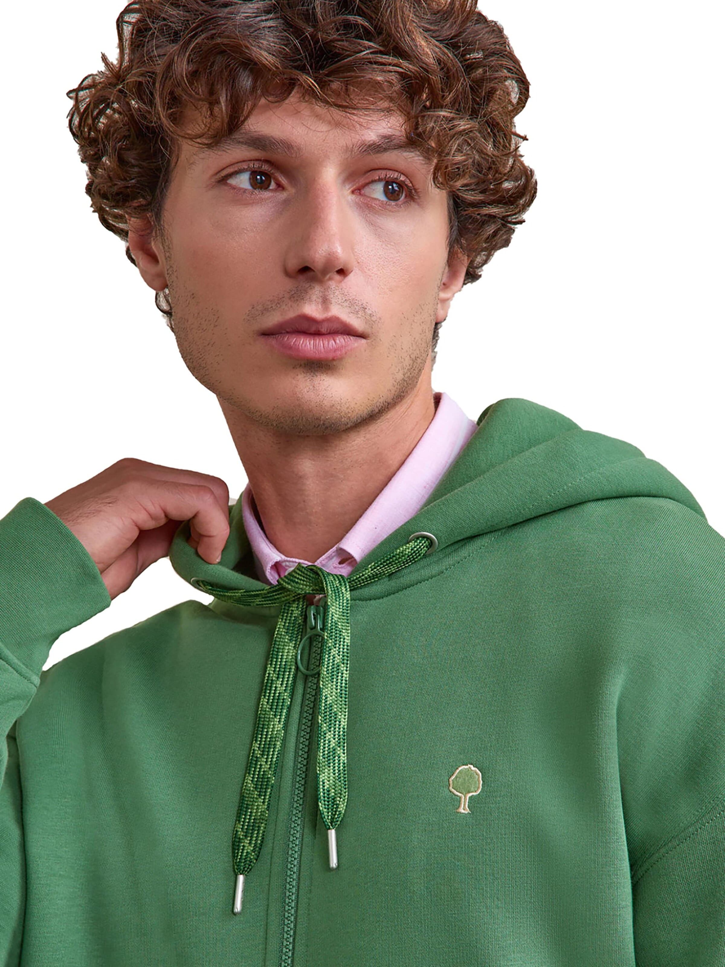 FAGUO Zip-Up Hoodie 'Mesnil' in Green