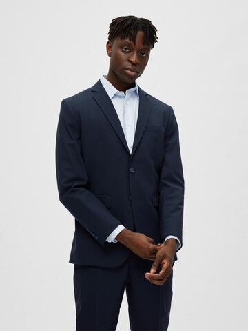 Coupe slim Veste de costume 'Elon' SELECTED HOMME en bleu : devant