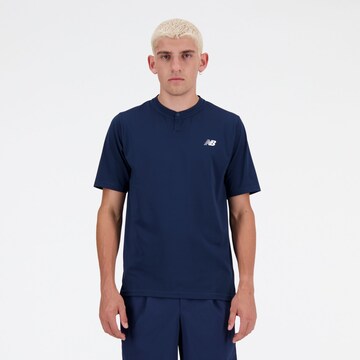 T-Shirt fonctionnel 'Tournament' new balance en bleu : devant