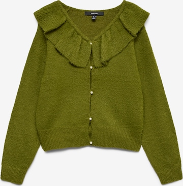 VERO MODA Gebreid vest 'VMPUFF' in Groen: voorkant