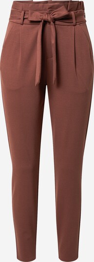 VERO MODA Bandplooibroek in de kleur Kastanjebruin, Productweergave