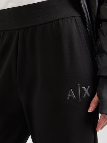 ARMANI EXCHANGE Zúžený Kalhoty – černá