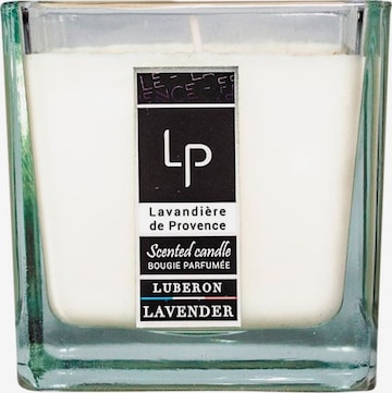 Lavandière de Provence Kerze 'Lavender' in White: front