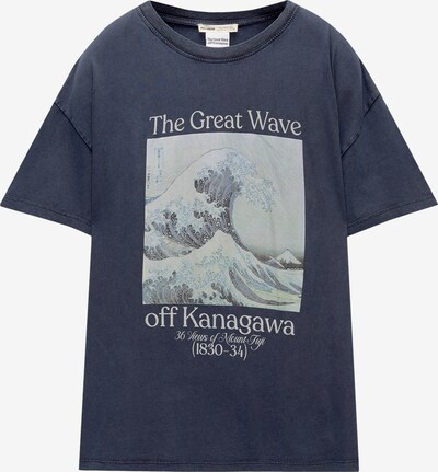 Pull&Bear Shirts 'OLA KANAGAWA' i himmelblå / mørkeblå, Produktvisning