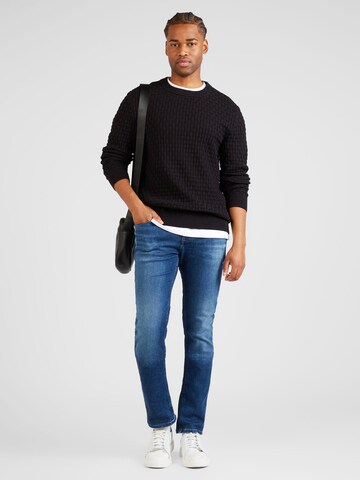 HUGO Sweater 'Stubon' in Black