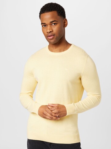 TOM TAILOR Regular fit Trui in Geel: voorkant
