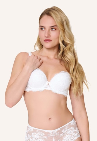 LingaDore - Push-up Soutien em branco: frente