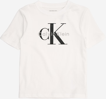 Calvin Klein Jeans T-shirt i vit: framsida