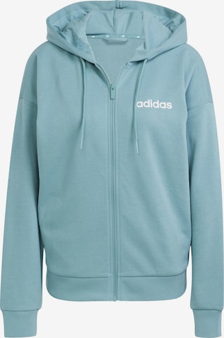 Giacca di felpa sportiva 'Essentials' di ADIDAS SPORTSWEAR in blu: frontale