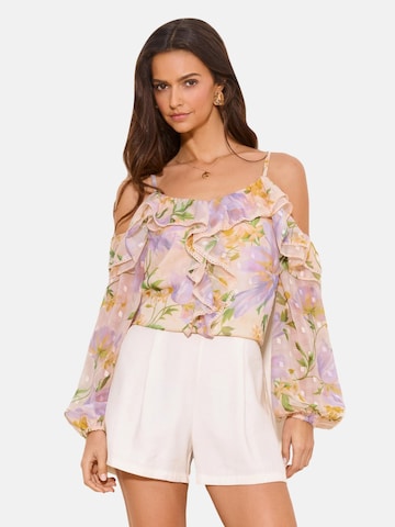 Lipsy Bluse in Beige: Vorderseite