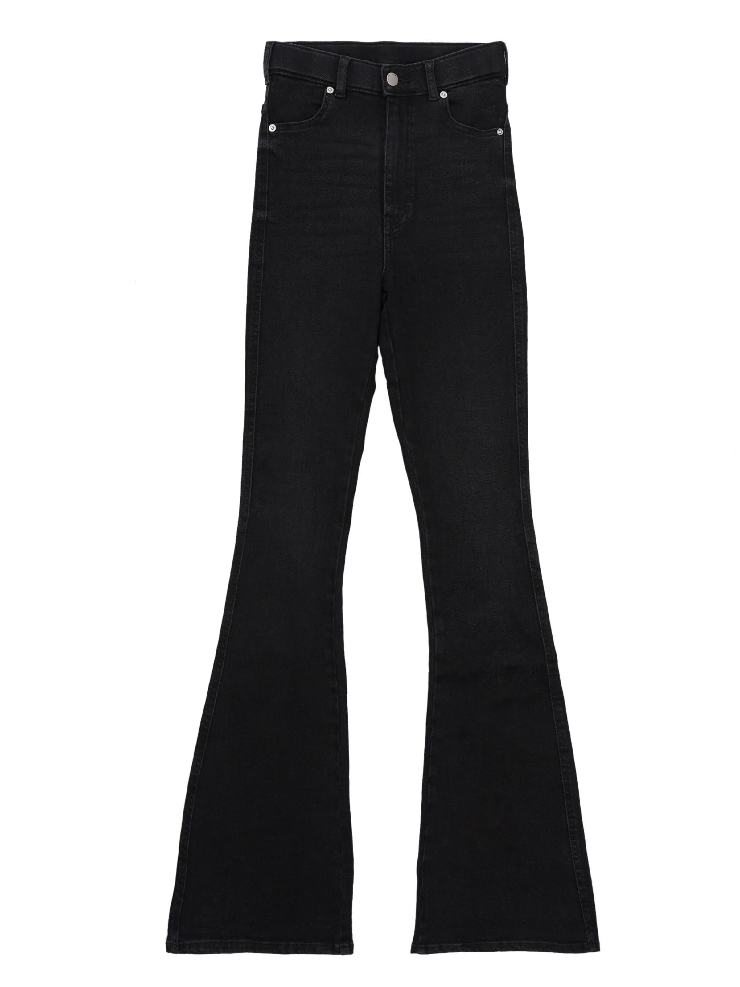 Dr. Denim Jeans 'Moxy High Flare' in Black: front
