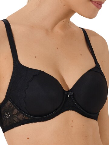 Lisca T-shirt Bra 'Evelyn' in Black