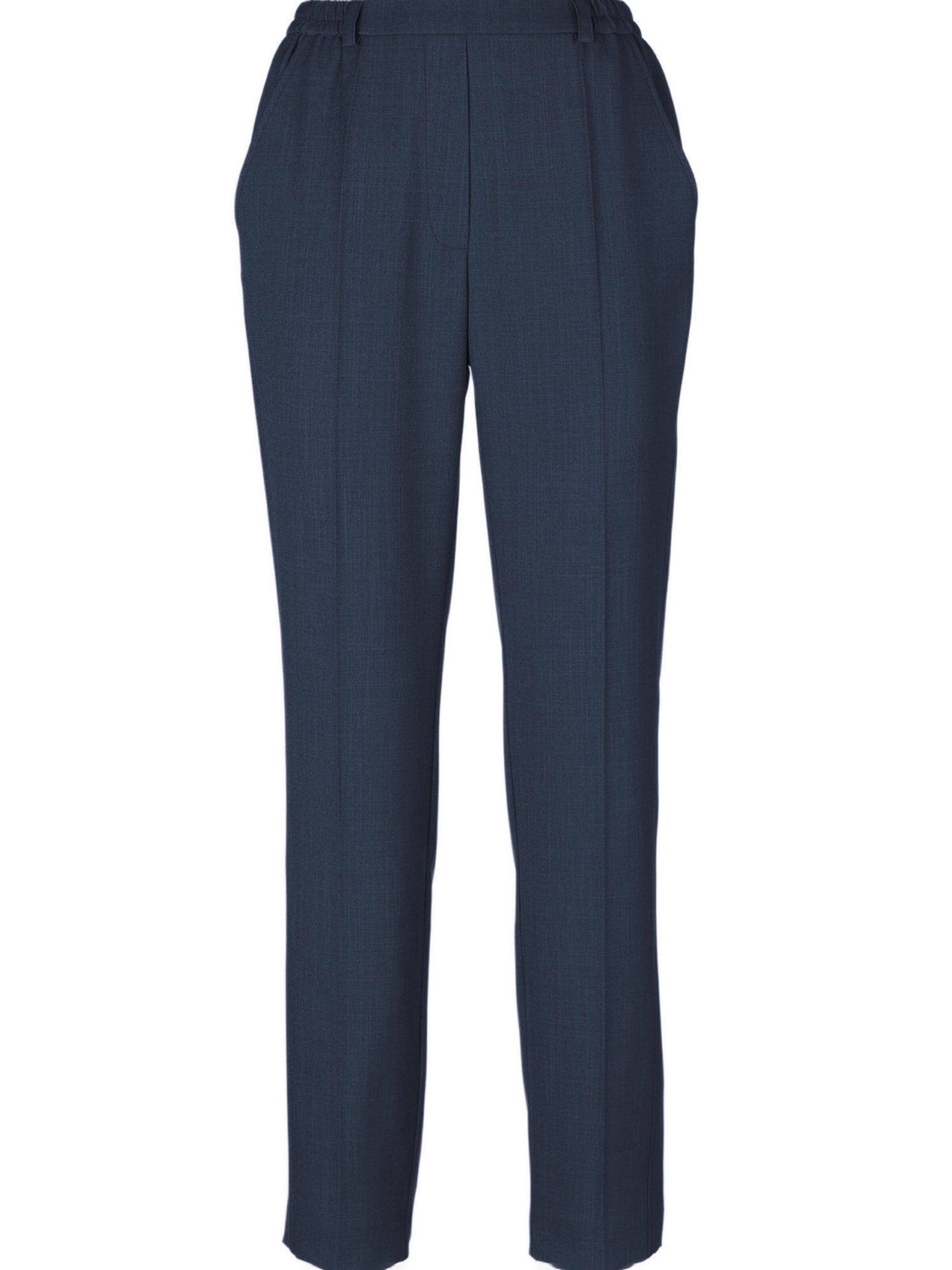 Goldner Trousers with creases 'Martha' in Blue: front