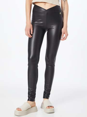 PATRIZIA PEPE Skinny Leggings in Black: front