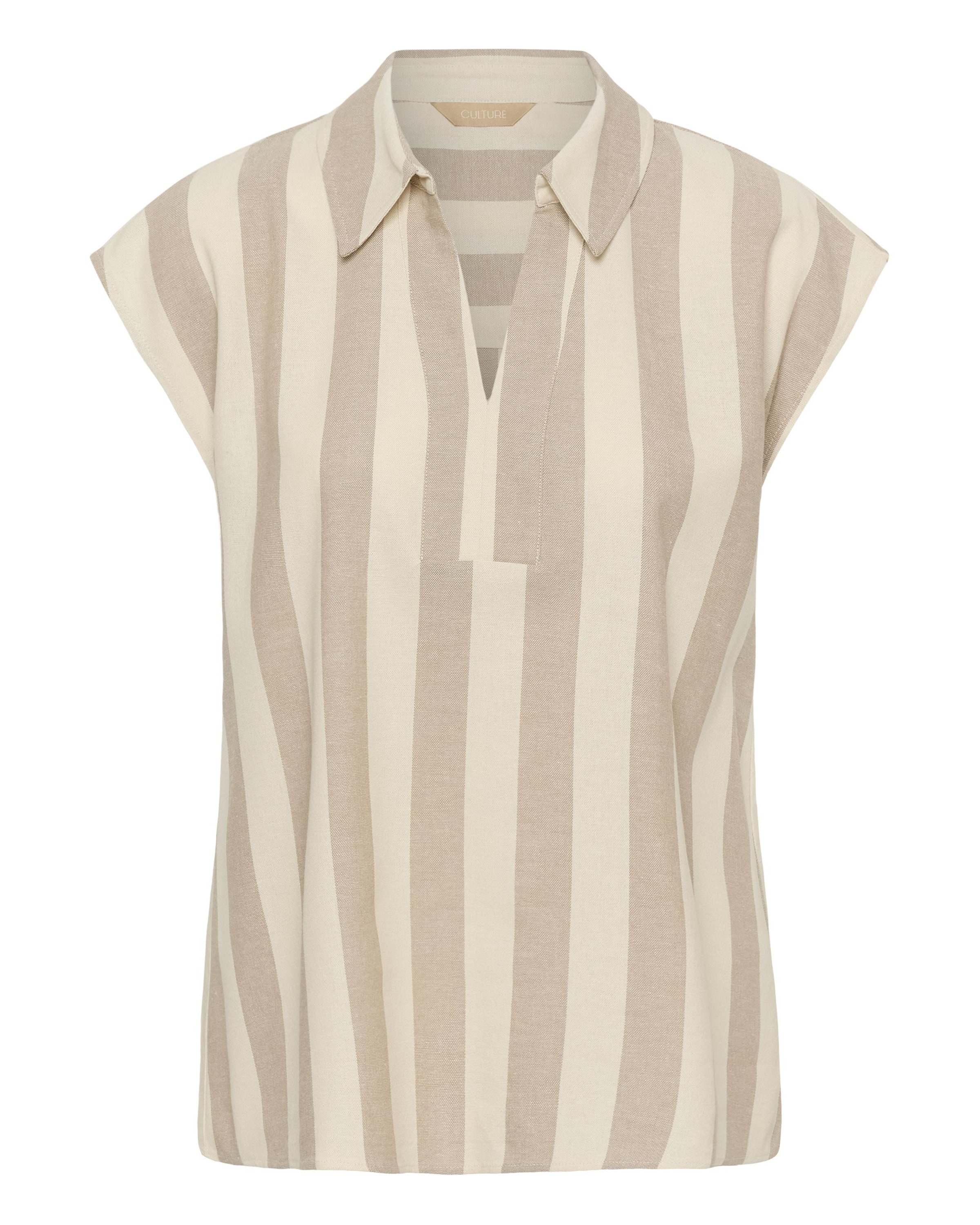 CULTURE Bluse in Beige: Vorderseite