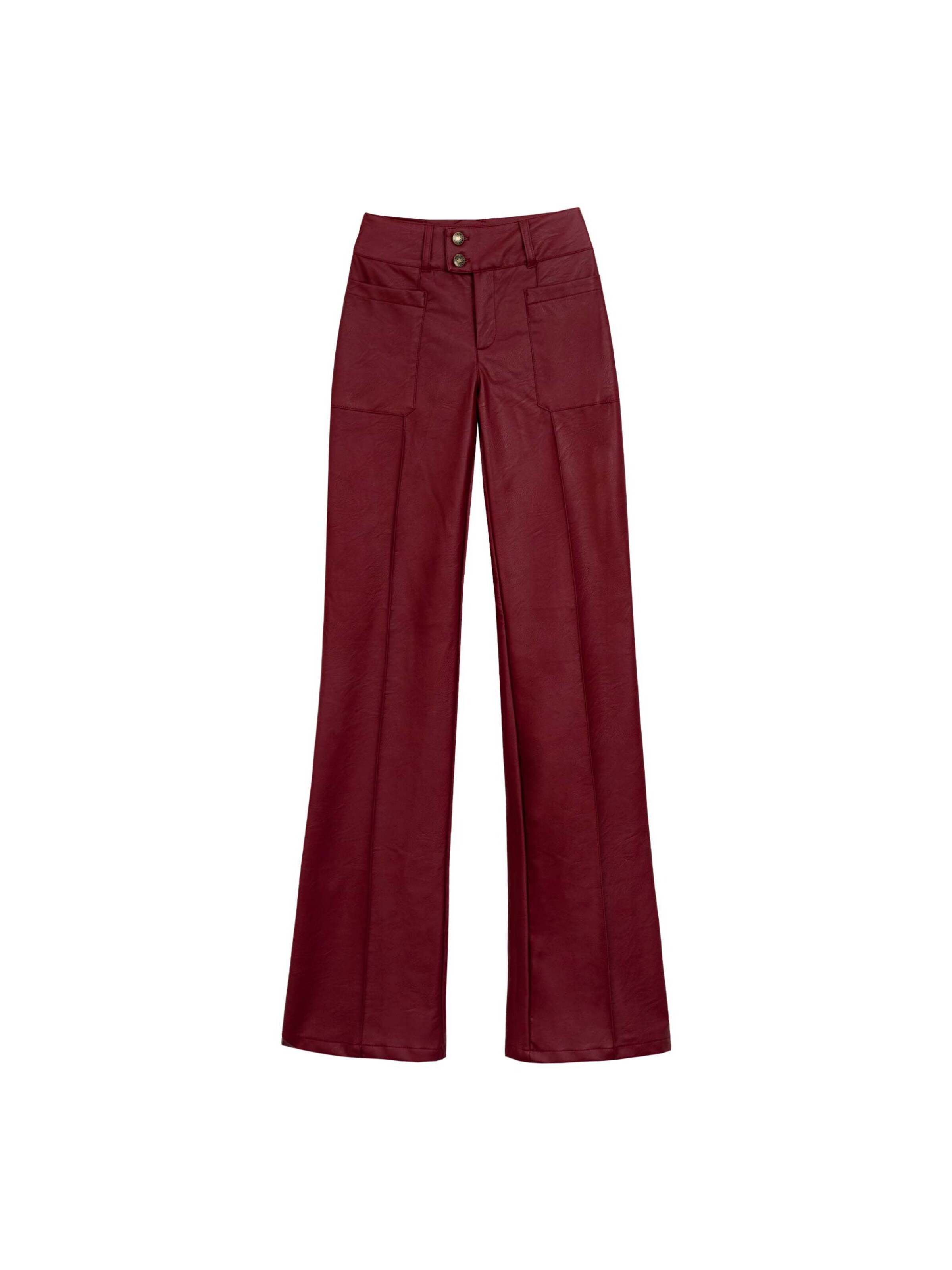 THE-ARE - regular Pantalón en rojo: frente