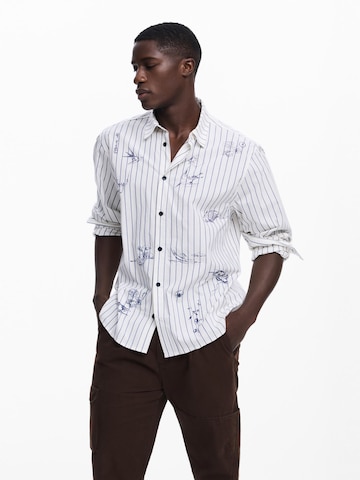 Desigual - Regular Fit Camisa em branco: frente
