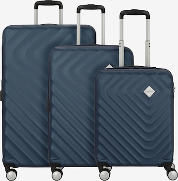 Set di valigie di American Tourister in blu: frontale