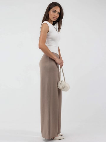 Wide Leg Pantalon Busem en marron