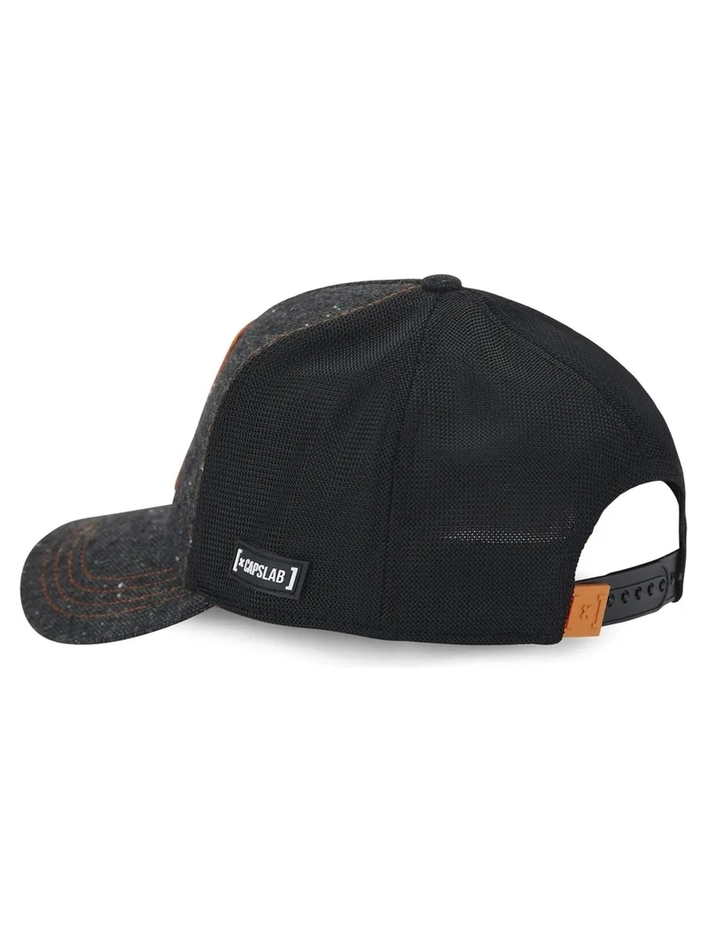Capslab - Gorra 'Gorra capslab negra jaspeada goku sig trucker cap' en negro