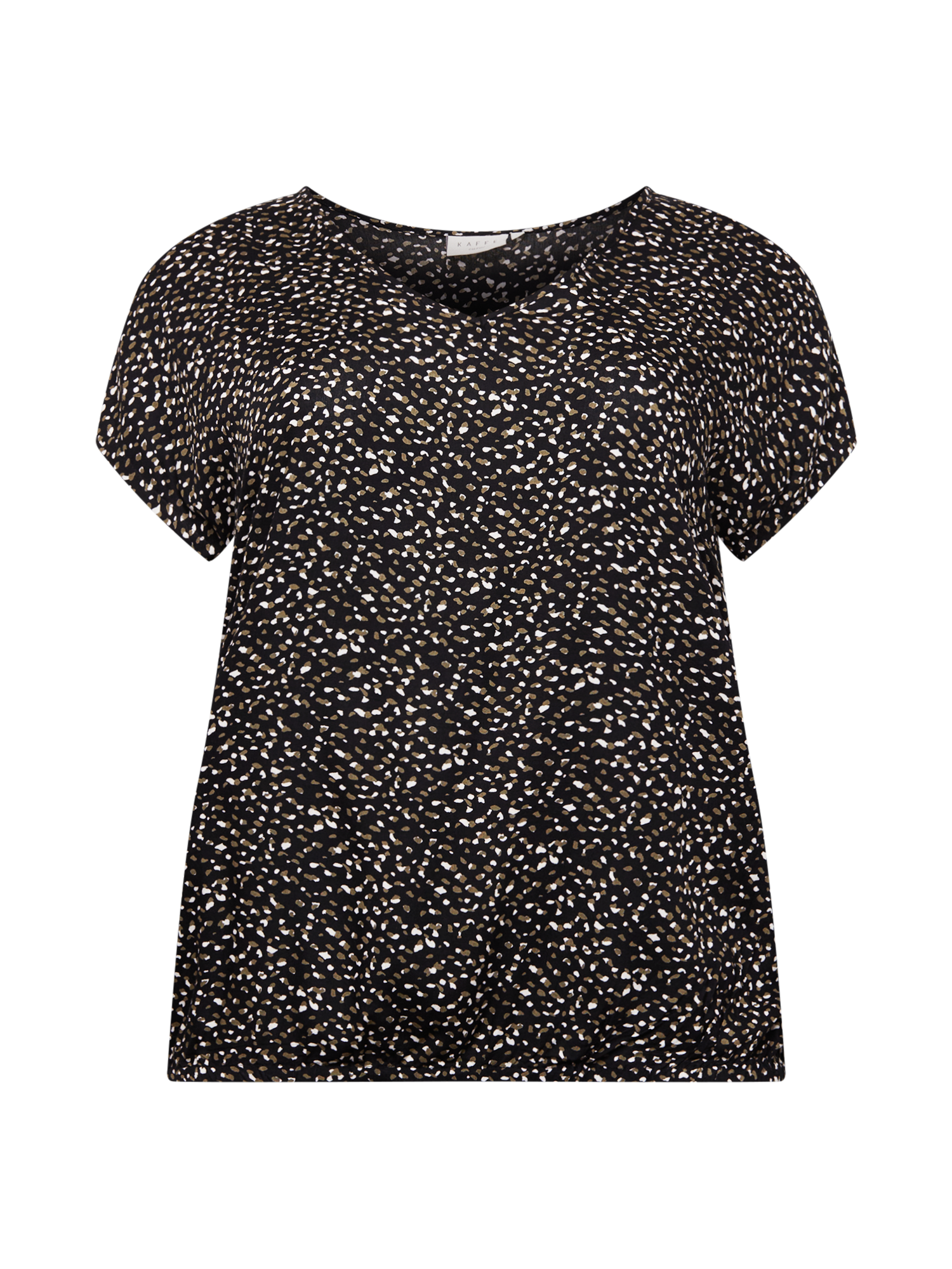 Plus size Kobiety KAFFE CURVE Bluzka Siana w kolorze Czarnym 