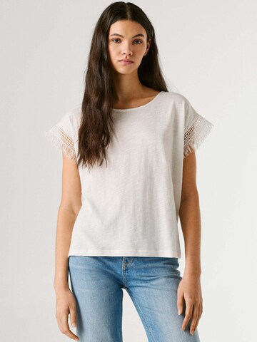 T-shirt 'Nain' Pepe Jeans en blanc : devant