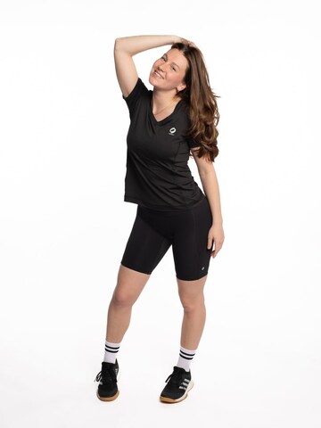 mymotus Funkční tričko 'Mymotus® ladies V-neck T-shirt, Black, YW25' – černá