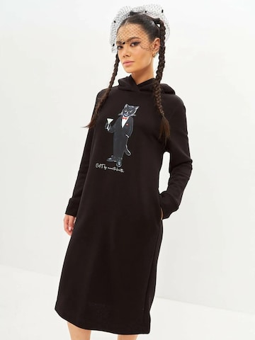 Robe de sport 'Dandy Cat' Cat e Lolette en noir : devant