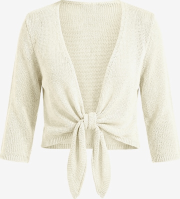 Imily Bela Плетена жилетка в бежово: отпред