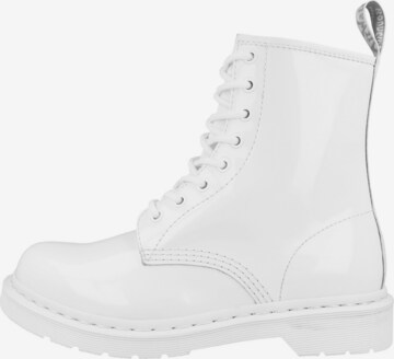 Stivaletto stringato 'Mono' di Dr. Martens in bianco: frontale