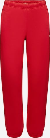 ESPRIT Tapered Pants in Red: front