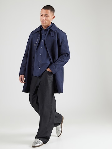 Abercrombie & Fitch Comfort fit Button Up Shirt in Blue