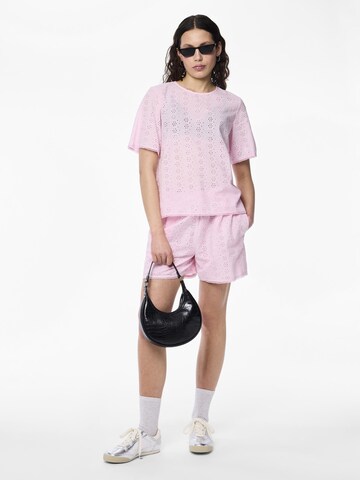 PIECES Regular Trousers 'PCKilla' in Pink